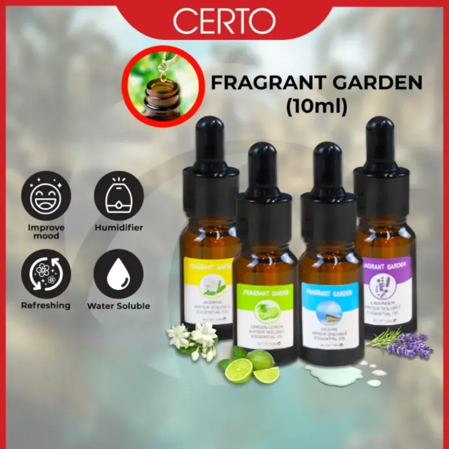 Fragrant Garden Water Soluble Fragrance Essential Oil 10ML Aroma Air Purifier Diffuser Humidifier - Westin