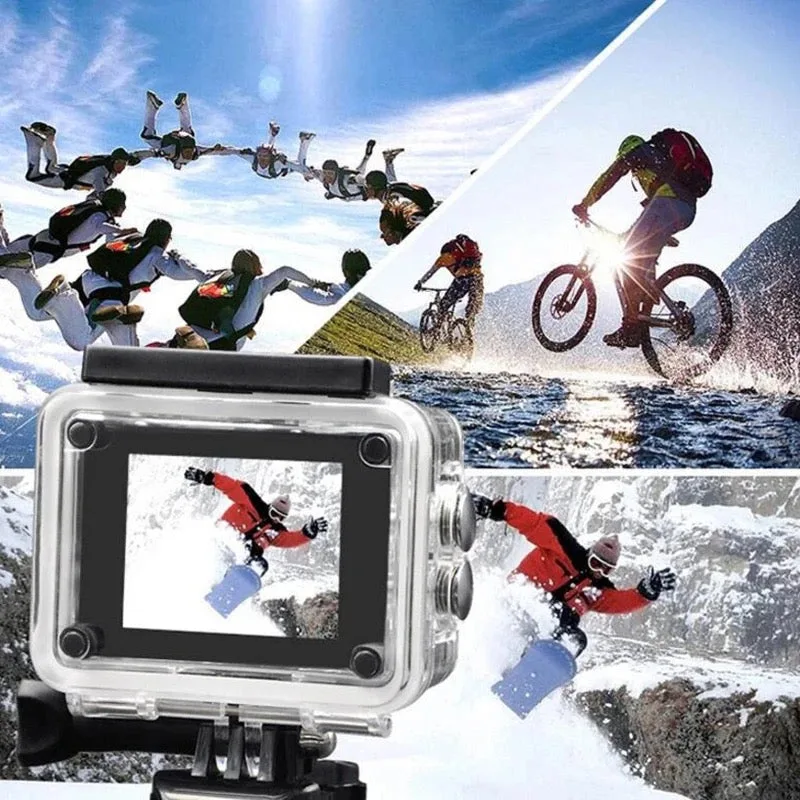 HD Waterproof Sport Action Camera 1080P/60FPS WiFi 2.0" 170D - Yellow — photo 6