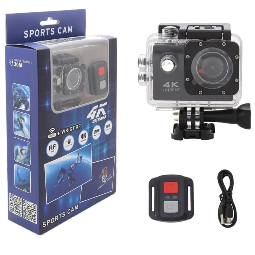 HD Waterproof Sport Action Camera 1080P/60FPS WiFi 2.0" 170D - Yellow β photo 8