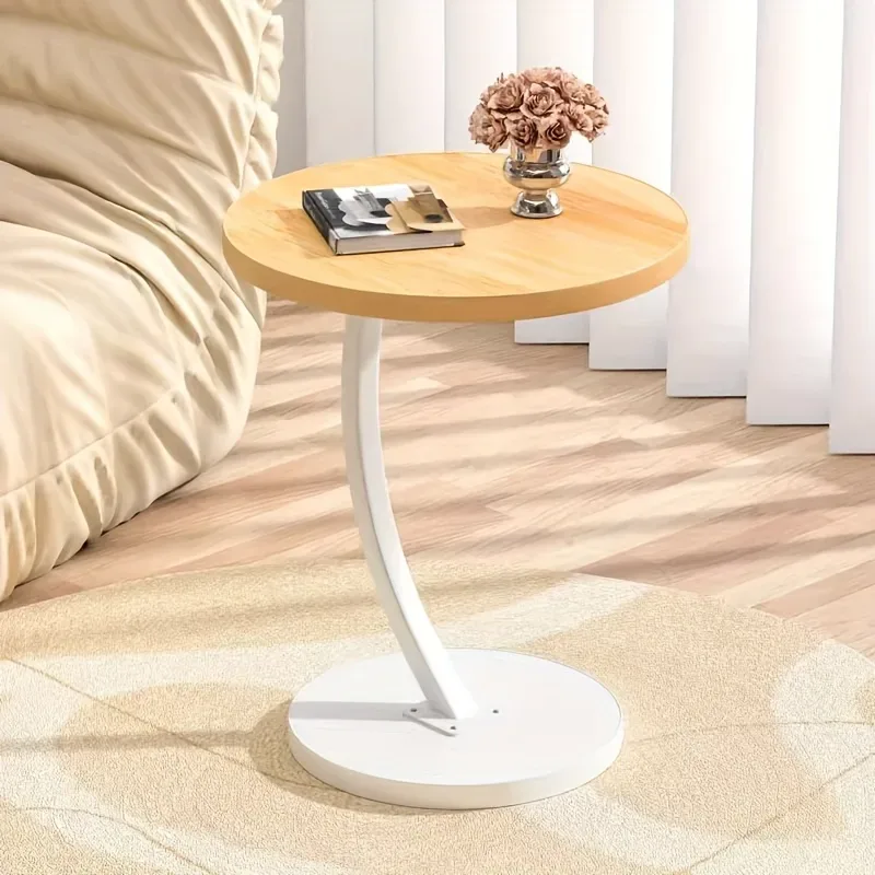 Round Side Table - Yellow wood