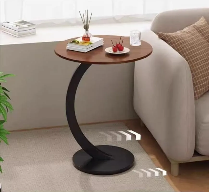 Round Side Table - Brown wood β photo 5