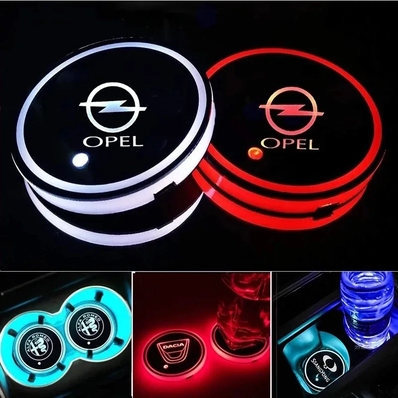 Car LED Light Cup Mat – 7 Color Atmosphere Pad - Hyundai — photo 4