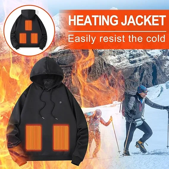 Self-Heating Hoodies for Men Women - Black / L β photo 2
