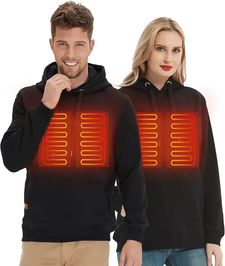 Self-Heating Hoodies for Men Women - Black / XL — photo 6