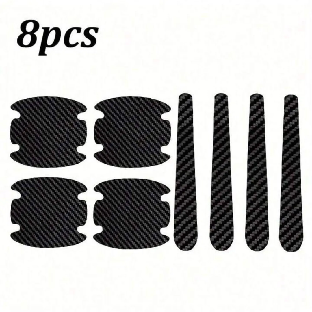 8PCS/SET Carbon Fiber Car Door Handle Protector Cover Inner Bowl Anti Scratch Sticker - Mazda — photo 10