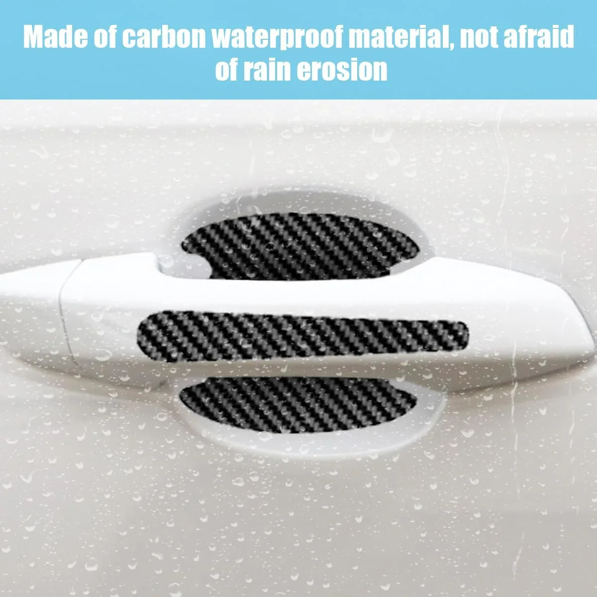 8PCS/SET Carbon Fiber Car Door Handle Protector Cover Inner Bowl Anti Scratch Sticker - Suzuki — photo 7