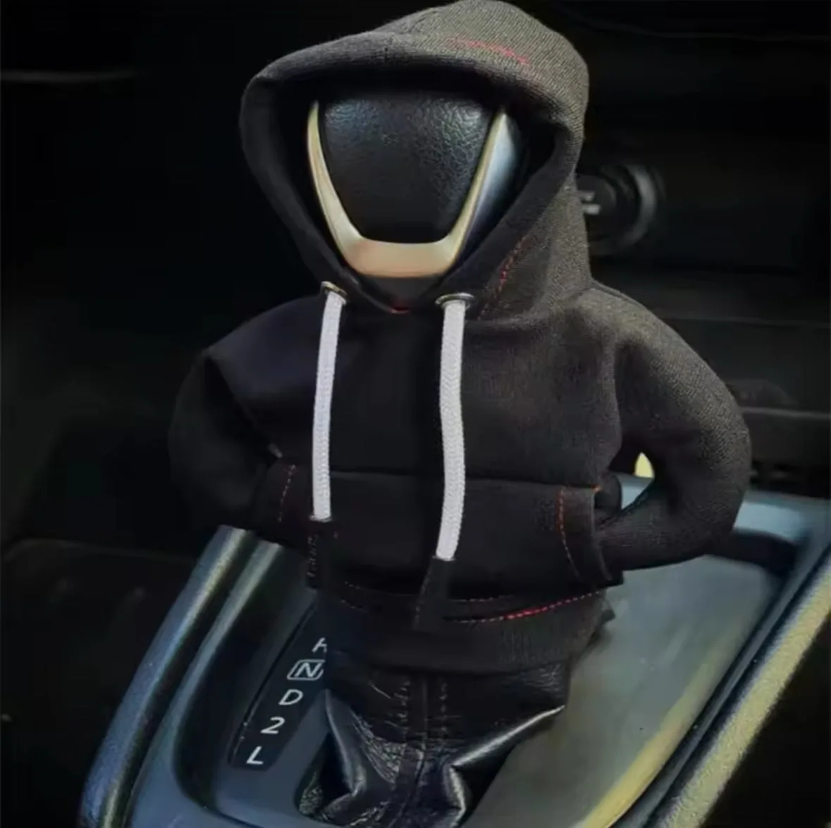 Mini Hoodie Car Gear Shift Cover Manual - Red — photo 2