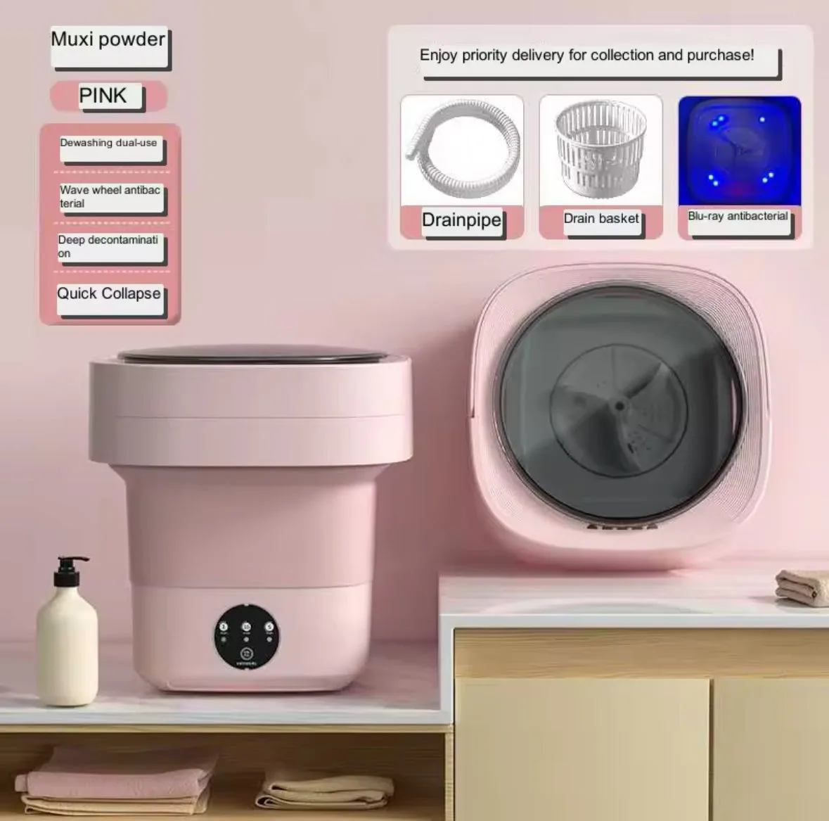 Folding Washing Machine - Green / 1 β photo 6