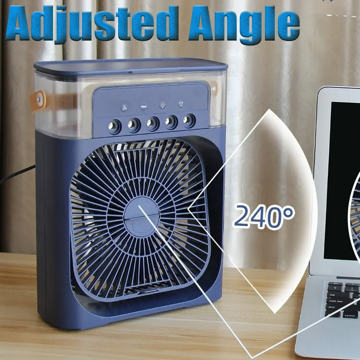 Portable Air Cooler Fan Air Conditioner And Humidifier - White — photo 4