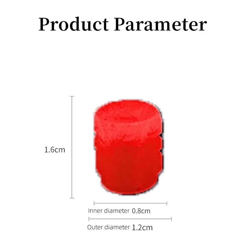 4 Pieces Car Luminous Wheel Tire Valve Led Decor - Red β photo 5