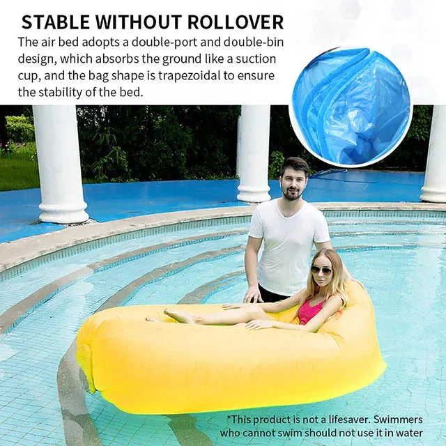 Waterproof Outdoor Portable Inflatable Sofa Fast Installation - Red β photo 3