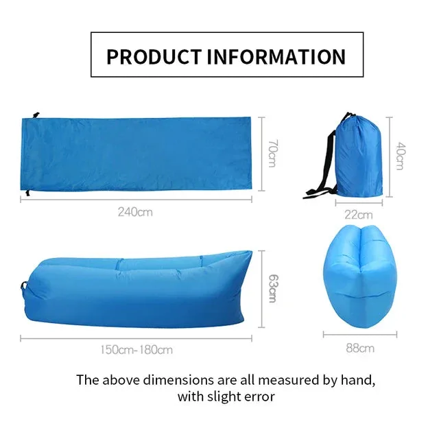 Waterproof Outdoor Portable Inflatable Sofa Fast Installation - Red — photo 5