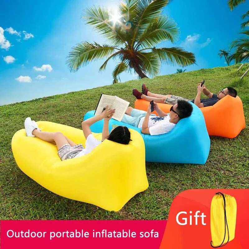 Waterproof Outdoor Portable Inflatable Sofa Fast Installation - Red