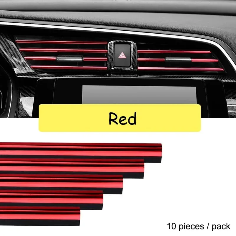 10pcs Car Air Conditioner Grill Decoration Strips Ac - Purple 2 — photo 6