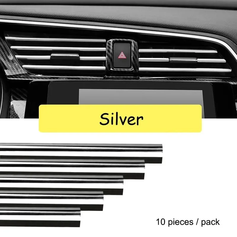 10pcs Car Air Conditioner Grill Decoration Strips Ac - Purple 2 β photo 7
