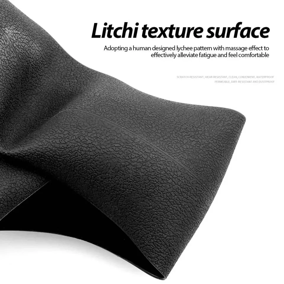 Universal Solid Color Anti-slip Silicone Car Steering Wheel Protective Cover - Grey — photo 4
