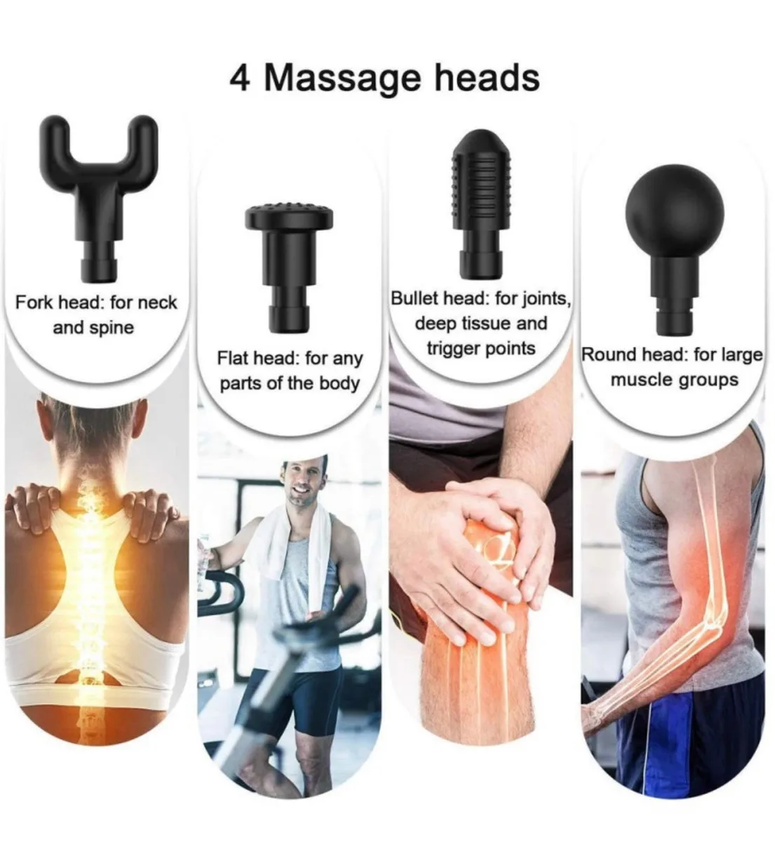 6 Levels Massage Gun - Blue — photo 8
