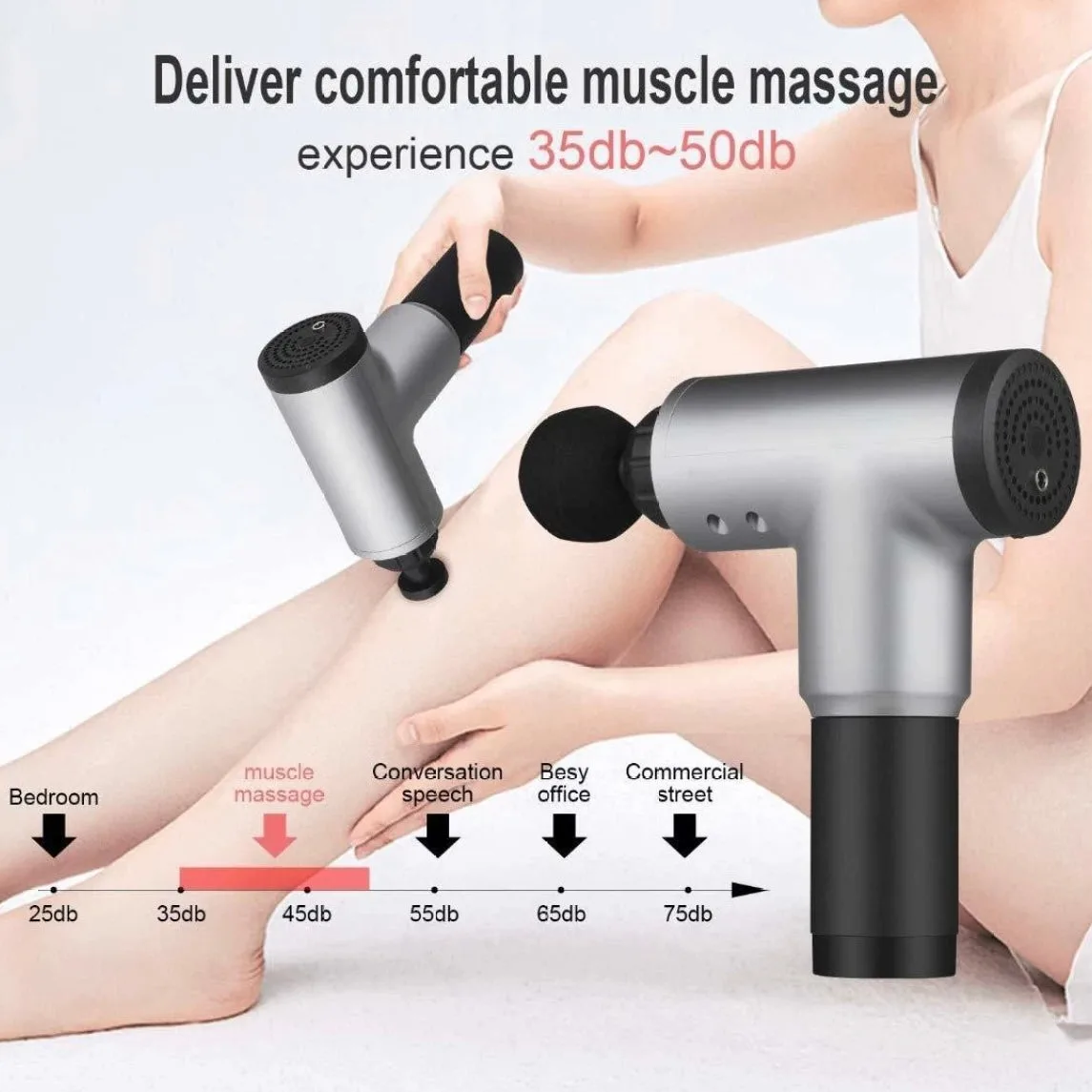 6 Levels Massage Gun - Silver — photo 5