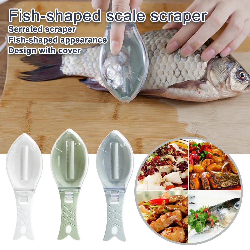 Plastic Fish Scaler - Green