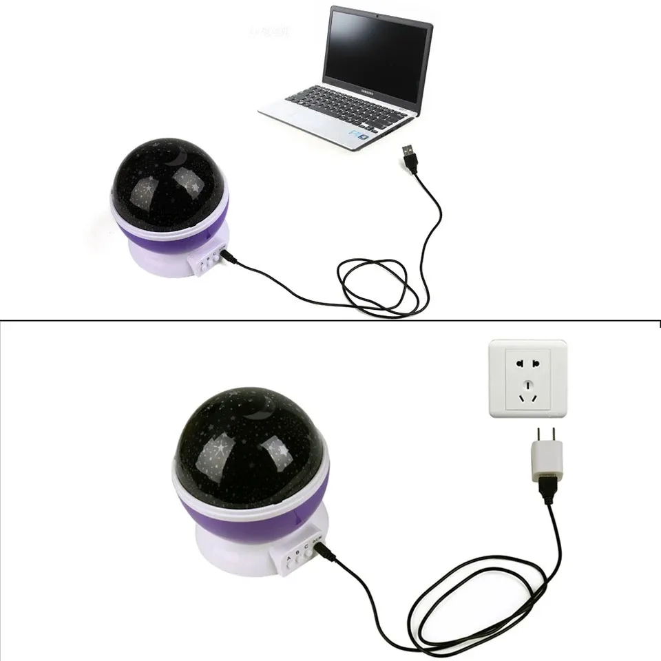 Star Master Dream Rotating Projection Lamp - White β photo 5