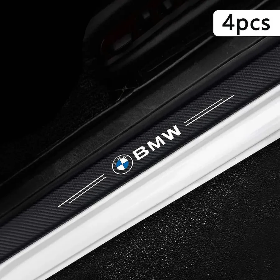 4 Pcs Car Door Logo Stickers Carbon Fiber - Kia — photo 2