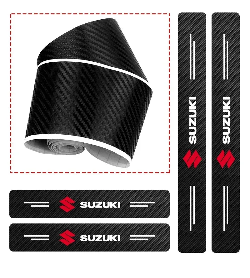 4 Pcs Car Door Logo Stickers Carbon Fiber - Kia — photo 4