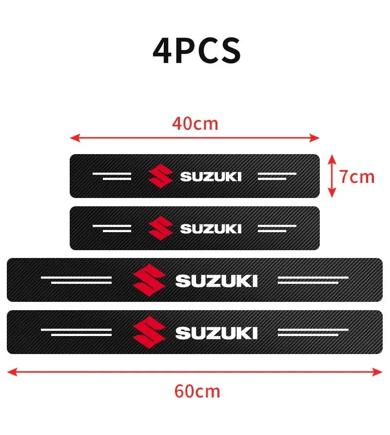 4 Pcs Car Door Logo Stickers Carbon Fiber - GMC — photo 3