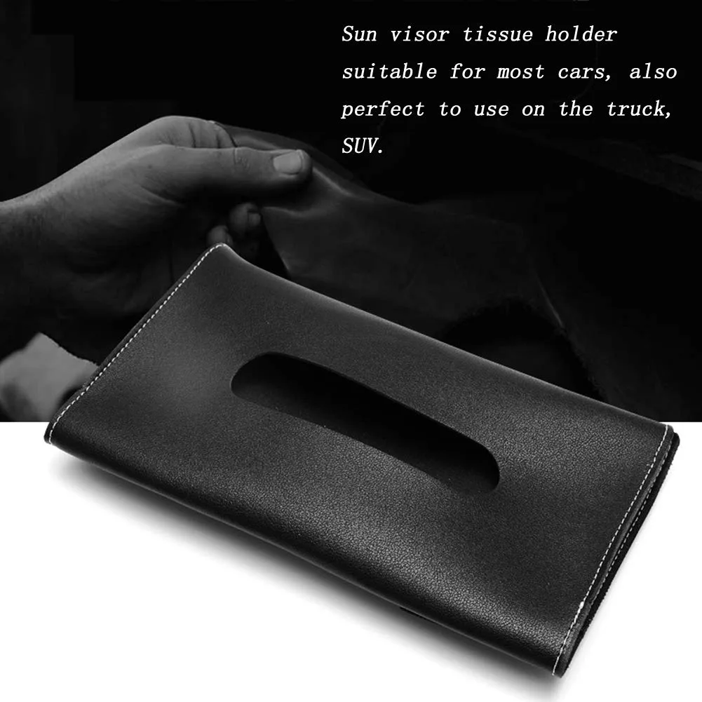 Car Tissue Holder, Sun Visor Napkin Holder - Blue — photo 6