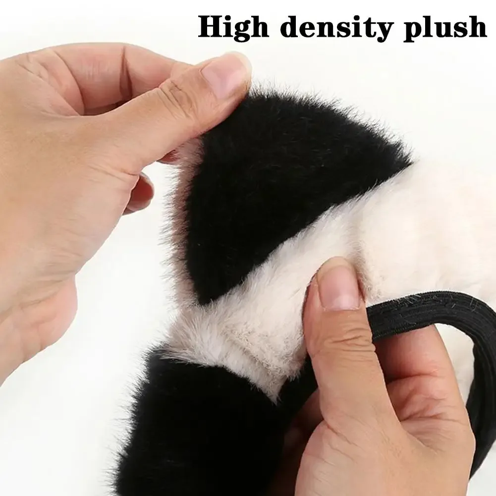 Plush Steering Wheel Cover - Panda β photo 6