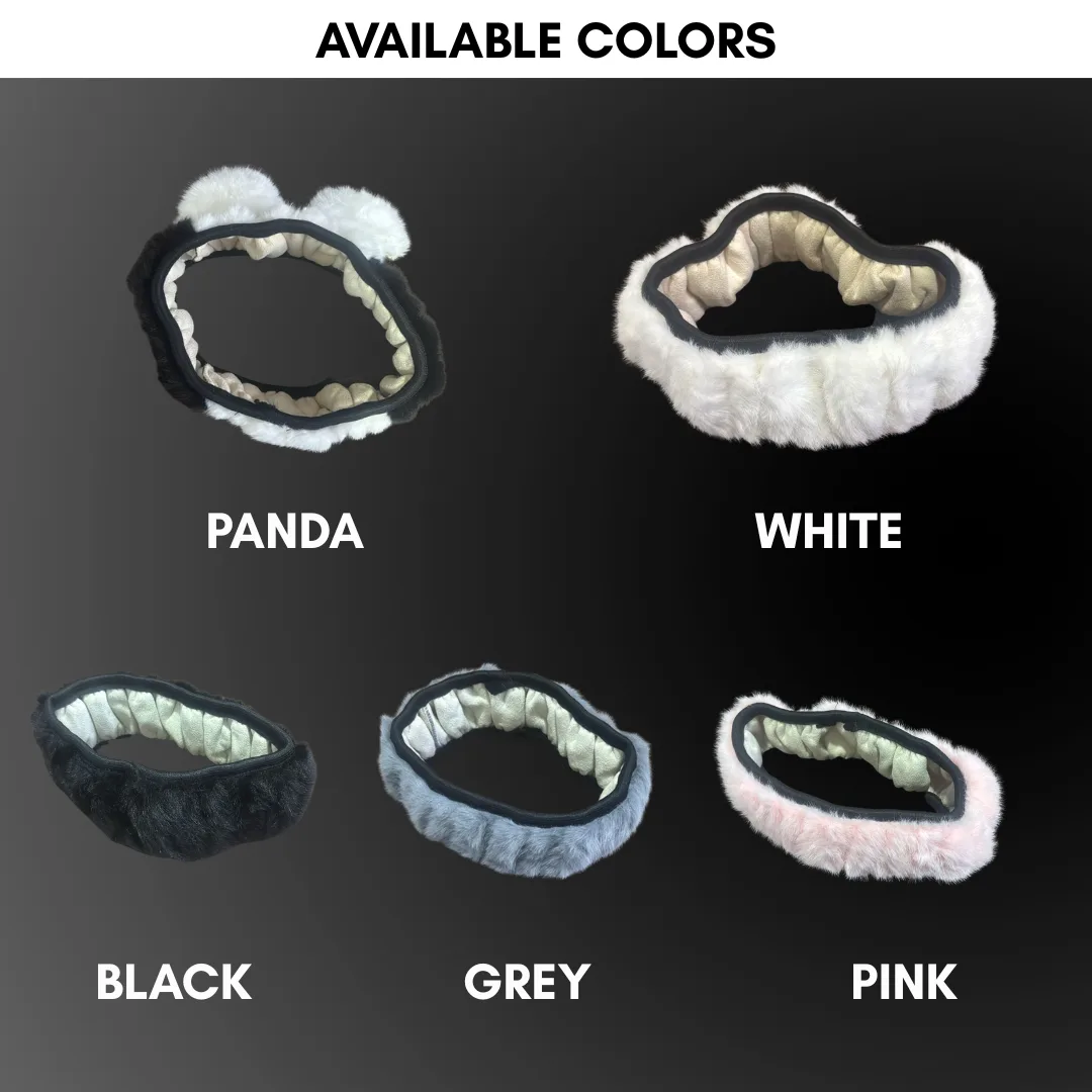 Plush Steering Wheel Cover - Panda β photo 8