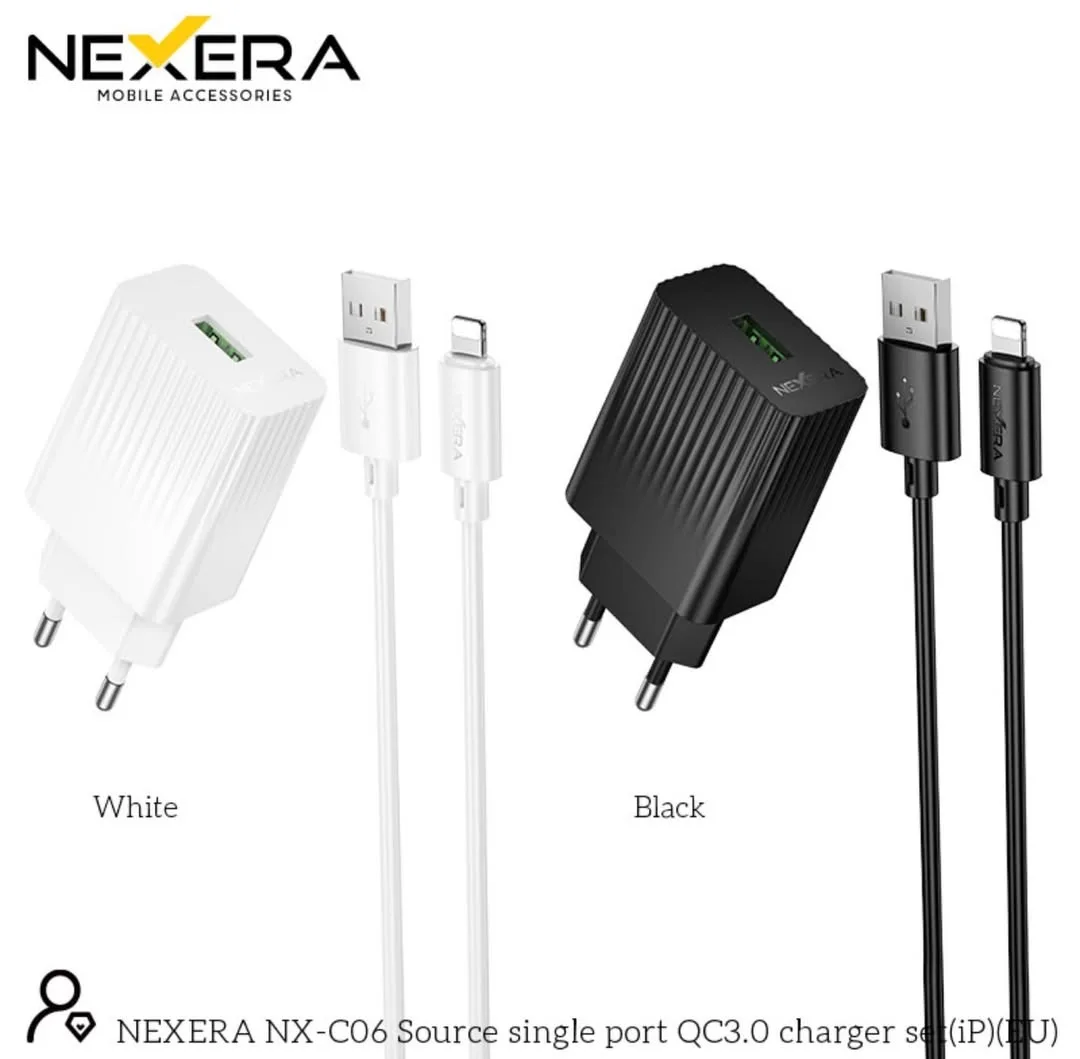 NEXERA 18W Fast Charger Adapter With Cable - USB TO IPHONE - NX-C06 — photo 2