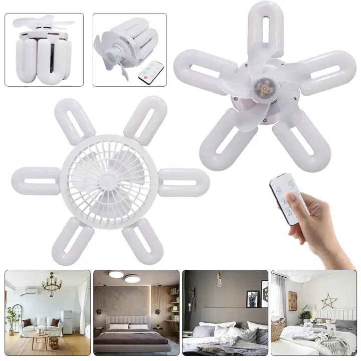 Socket Ushaped Fan Light – Small Ceiling Fan with Integrated LED Lighting - 5U FAN — photo 3
