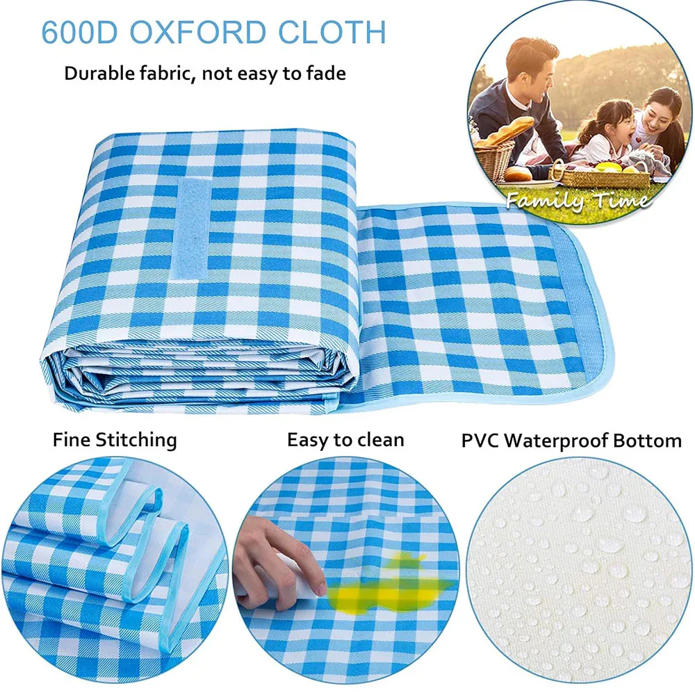 Outdoor Waterproof Picnic Blanket - yellow β photo 2
