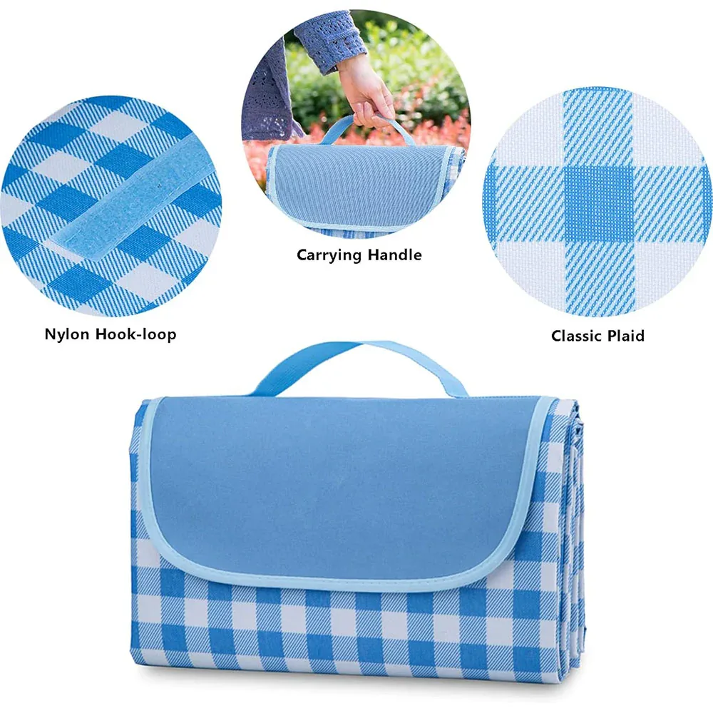 Outdoor Waterproof Picnic Blanket - yellow β photo 3