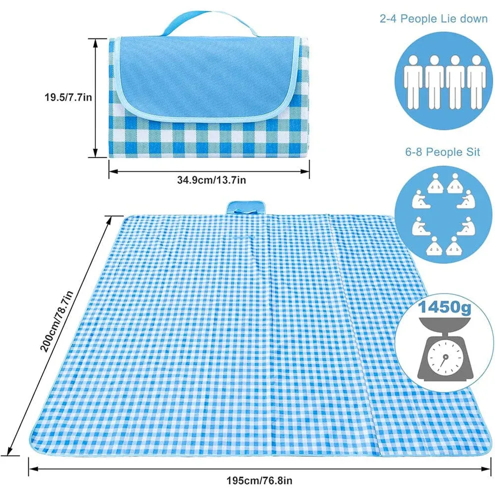 Outdoor Waterproof Picnic Blanket - yellow β photo 5