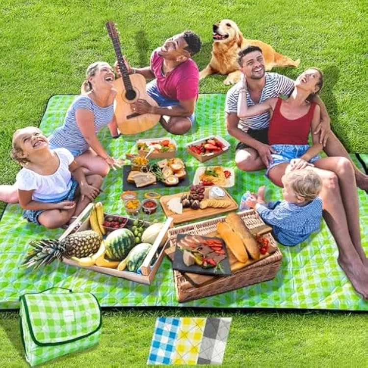 Outdoor Waterproof Picnic Blanket - yellow
