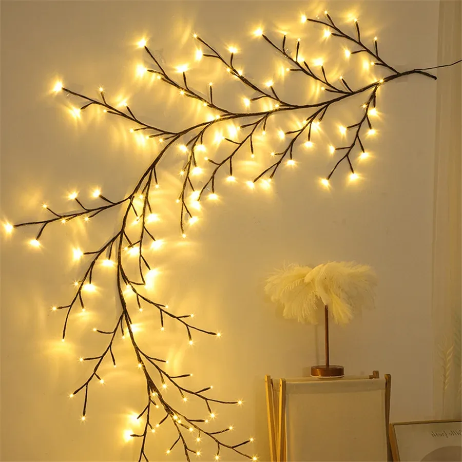 LED Tree Branch Lighted Indoor Home Decor Artificial Plants - Tree Led Warm Light β photo 6