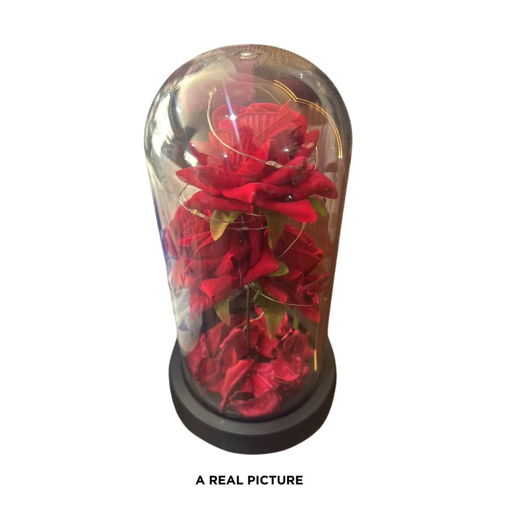 Playe gold zinc alloy flower red rose love gift - Red β photo 8