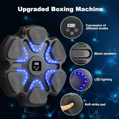 Smart Musical Boxing Machine BT Wall-Mounted Boxing Target - Without Boxing Gloves