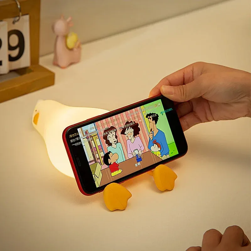 Night Light, Duck Lamp, Silicone Dimmable Nursery Nightlight, Rechargeable LED Bedside Lamp - Duck-1 β photo 10