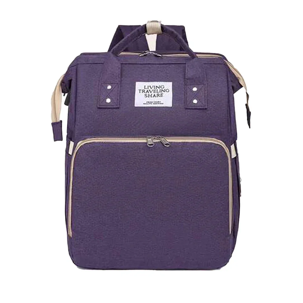 Multi-Functional Diaper Bag Backpack Travel Baby Nursing Bag Large Capacity Mommy Bag - Bordeaux β photo 4
