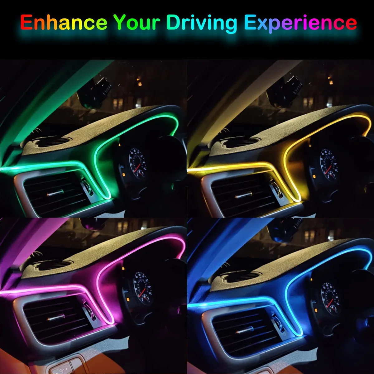 3 Meter Car Interior Led Strip Optic Fiber - Red Cigarette + Input — photo 2