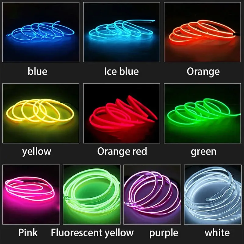 3 Meter Car Interior Led Strip Optic Fiber - Red Cigarette + Input — photo 10
