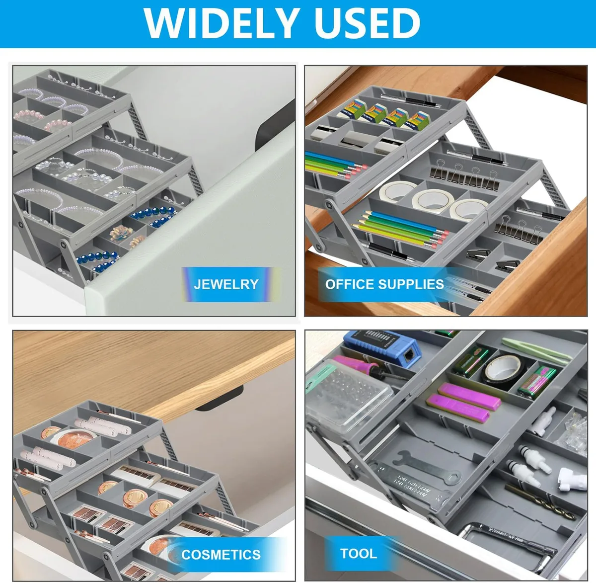Expandable Multi Layer Storage Tray - 2 Layer — photo 2
