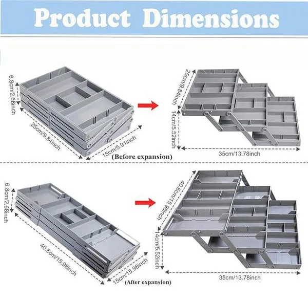 Expandable Multi Layer Storage Tray - 2 Layer β photo 6