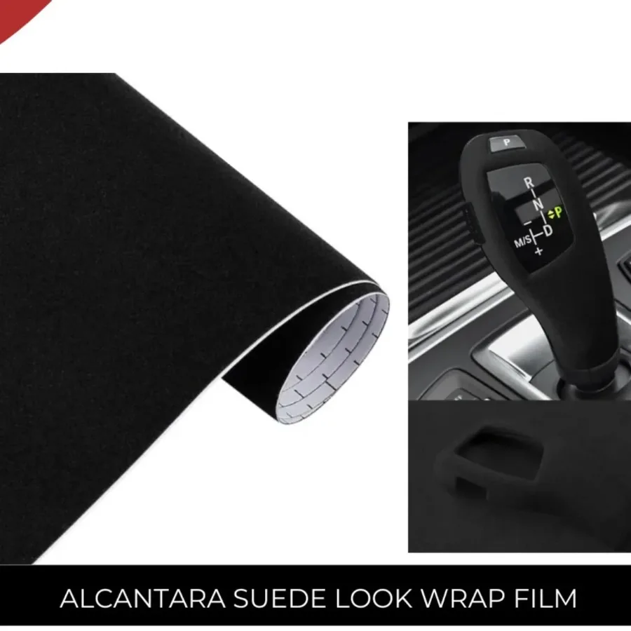 Alcantara Wrap Car Interior Design Decor - 40cm x 300cm Pink