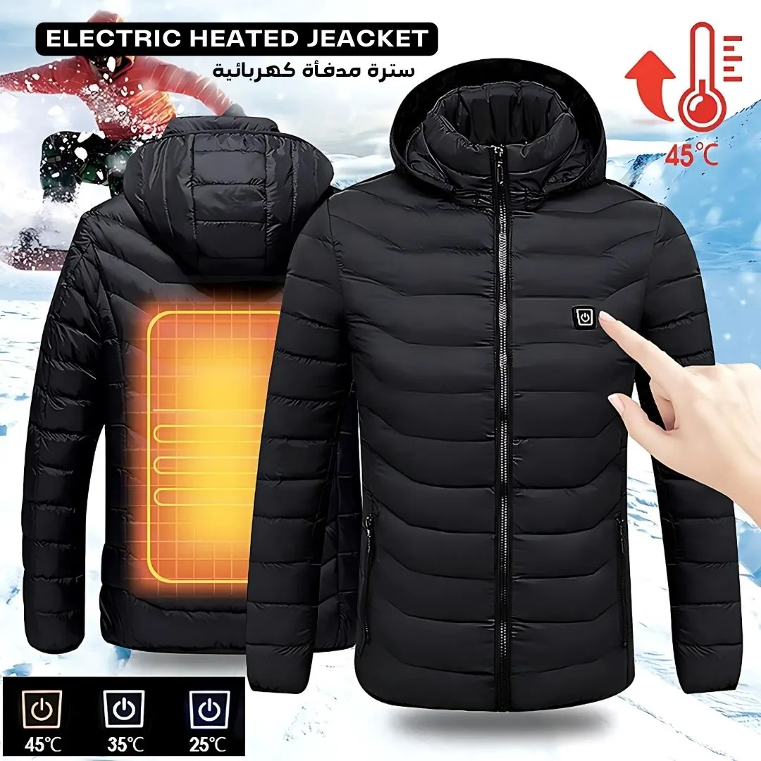 Heating Jacket Outdoor Coat USB Electric Heated Jackets - Blue / 2XL / With 20000 Mah Powerbank