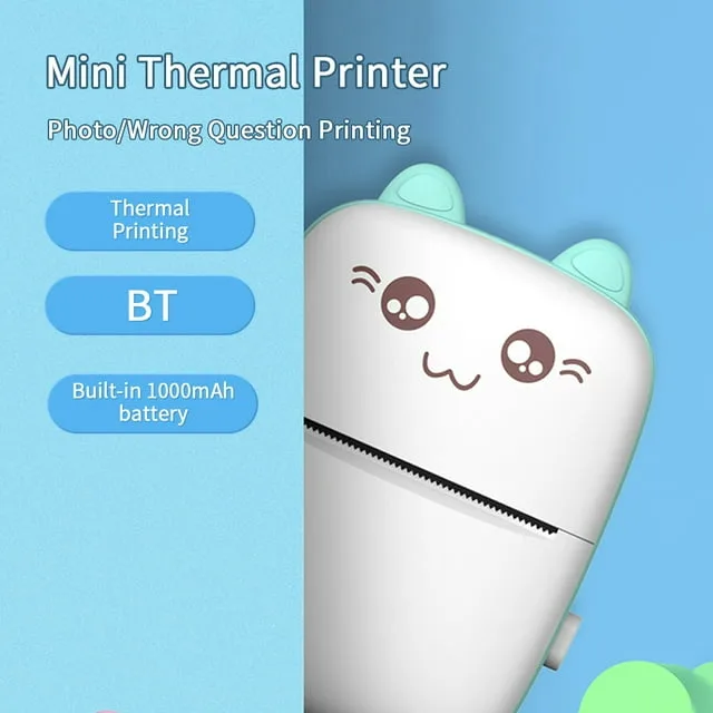 Bluetooth Pocket Mini Printer, For Android & iOS With 1 Free Paper Roll - Pink / No extra rolls โ photo 6