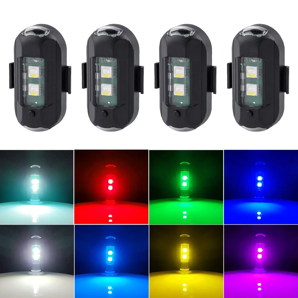 Car Strobe Lights USB Charging Emergency Lights - 8 Pieces β photo 7