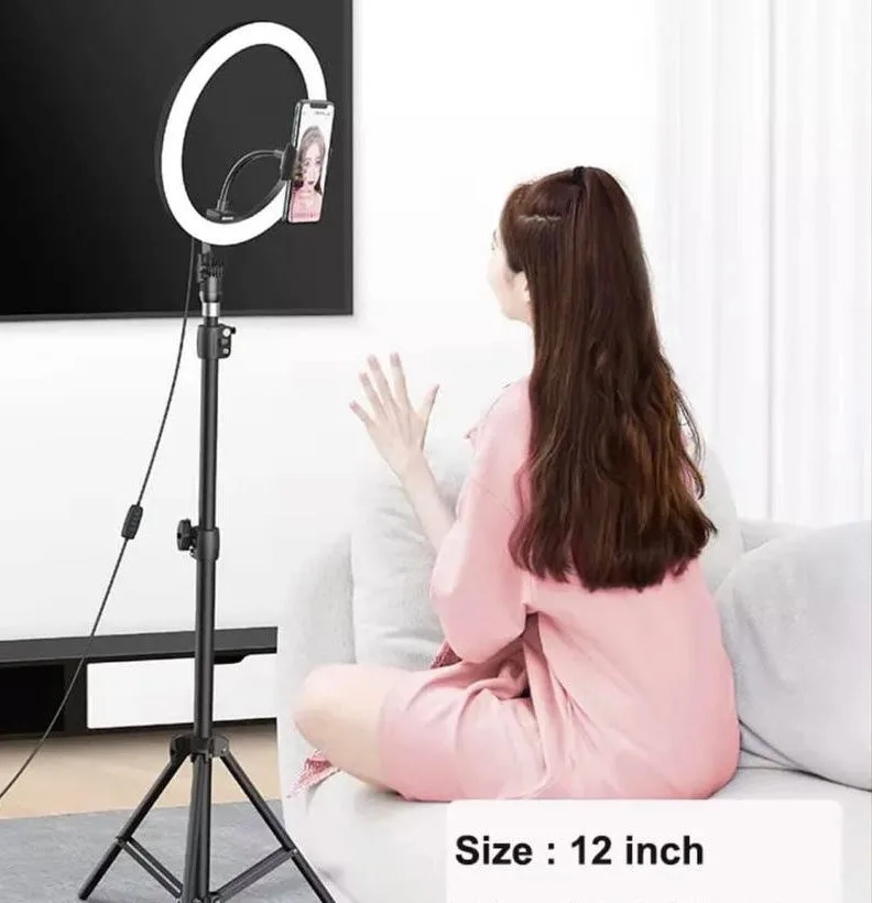 Ring Light With All Sizes 26cm 30cm 33cm 36cm 46cm With Tripod - 30cm With 2.1 Meter Tripod — photo 5